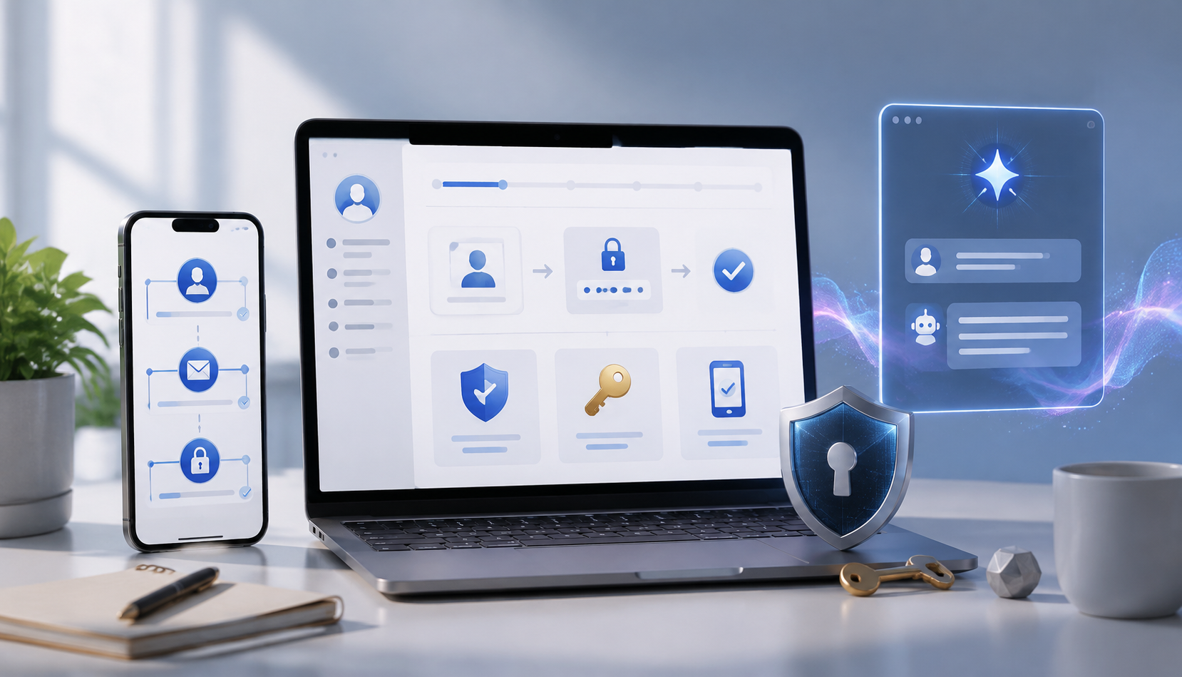 Gemini 注册登录、账号验证与安全使用示意图